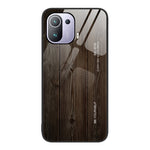 Custodia protettiva in vetro con venature del legno, For Xiaomi Mi 11 Pro, For Xiaomi Poco X4 Pro 5G, For Xiaomi Poco M4 Pro 4G, For Xiaomi Mi 11 Ultra