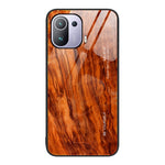 Custodia protettiva in vetro con venature del legno, For Xiaomi Mi 11 Pro, For Xiaomi Poco X4 Pro 5G, For Xiaomi Poco M4 Pro 4G, For Xiaomi Mi 11 Ultra