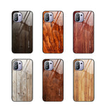 Custodia protettiva in vetro con venature del legno, For Xiaomi Mi 11 Pro, For Xiaomi Poco X4 Pro 5G, For Xiaomi Poco M4 Pro 4G, For Xiaomi Mi 11 Ultra