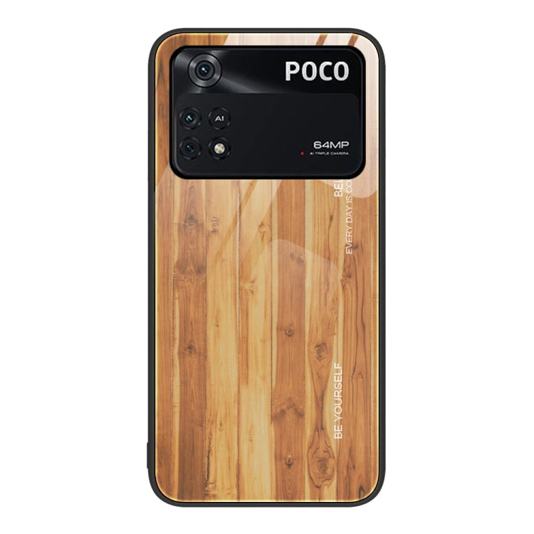 Custodia protettiva in vetro con venature del legno, For Xiaomi Mi 11 Pro, For Xiaomi Poco X4 Pro 5G, For Xiaomi Poco M4 Pro 4G, For Xiaomi Mi 11 Ultra