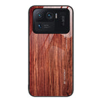 Custodia protettiva in vetro con venature del legno, For Xiaomi Mi 11 Pro, For Xiaomi Poco X4 Pro 5G, For Xiaomi Poco M4 Pro 4G, For Xiaomi Mi 11 Ultra