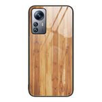 Custodia protettiva in vetro con venature del legno, For Xiaomi 12 Pro