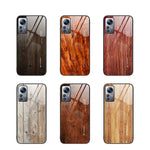 Custodia protettiva in vetro con venature del legno, For Xiaomi 12 Pro