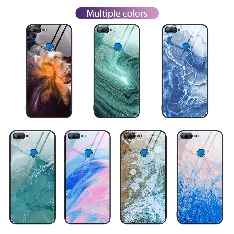 Custodia protettiva per telefono in vetro con motivo in marmo, For Honor 9 Lite, For Huawei Nzone S7 Pro 5G, For Huawei Nova 3i