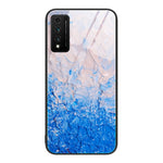 Custodia protettiva per telefono in vetro con motivo in marmo, For Honor 9 Lite, For Huawei Nzone S7 Pro 5G, For Huawei Nova 3i