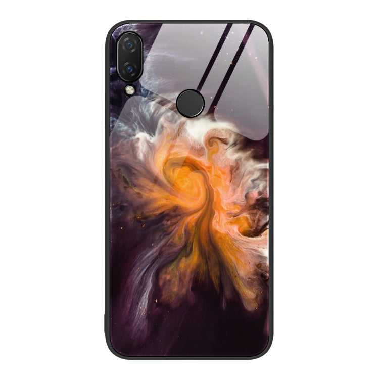 Custodia protettiva per telefono in vetro con motivo in marmo, For Honor 9 Lite, For Huawei Nzone S7 Pro 5G, For Huawei Nova 3i
