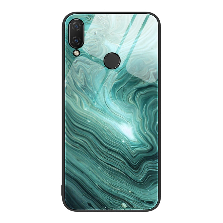 Custodia protettiva per telefono in vetro con motivo in marmo, For Honor 9 Lite, For Huawei Nzone S7 Pro 5G, For Huawei Nova 3i