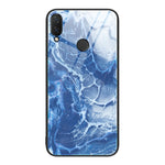 Custodia protettiva per telefono in vetro con motivo in marmo, For Honor 9 Lite, For Huawei Nzone S7 Pro 5G, For Huawei Nova 3i