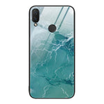 Custodia protettiva per telefono in vetro con motivo in marmo, For Honor 9 Lite, For Huawei Nzone S7 Pro 5G, For Huawei Nova 3i