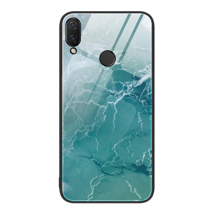 Custodia protettiva per telefono in vetro con motivo in marmo, For Honor 9 Lite, For Huawei Nzone S7 Pro 5G, For Huawei Nova 3i