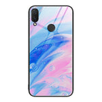 Custodia protettiva per telefono in vetro con motivo in marmo, For Honor 9 Lite, For Huawei Nzone S7 Pro 5G, For Huawei Nova 3i