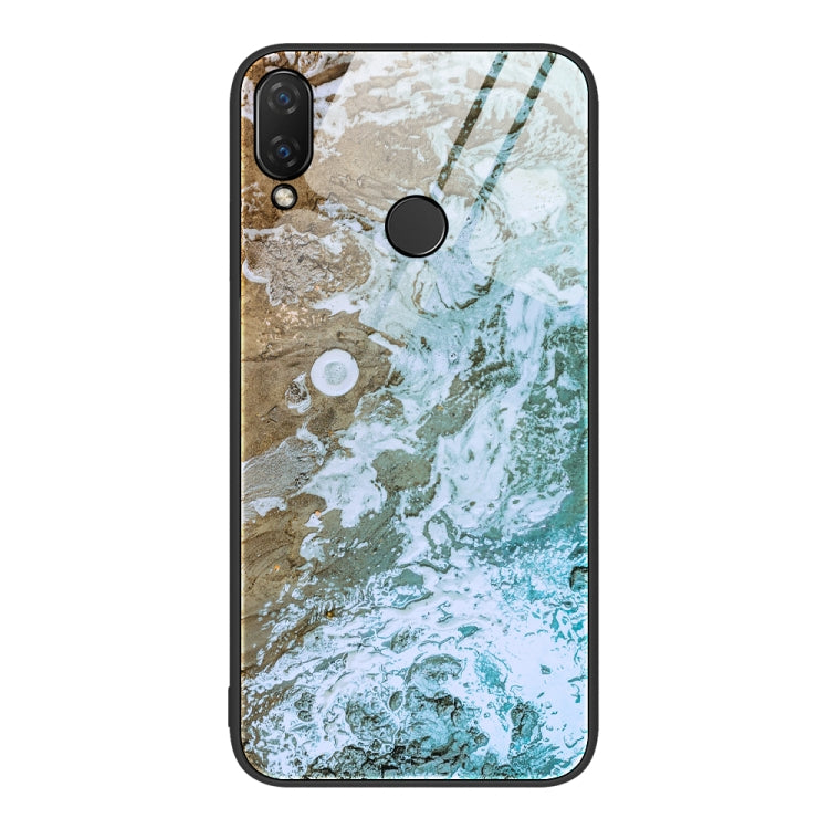Custodia protettiva per telefono in vetro con motivo in marmo, For Honor 9 Lite, For Huawei Nzone S7 Pro 5G, For Huawei Nova 3i