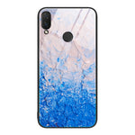 Custodia protettiva per telefono in vetro con motivo in marmo, For Honor 9 Lite, For Huawei Nzone S7 Pro 5G, For Huawei Nova 3i
