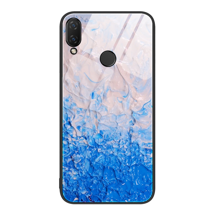 Custodia protettiva per telefono in vetro con motivo in marmo, For Honor 9 Lite, For Huawei Nzone S7 Pro 5G, For Huawei Nova 3i