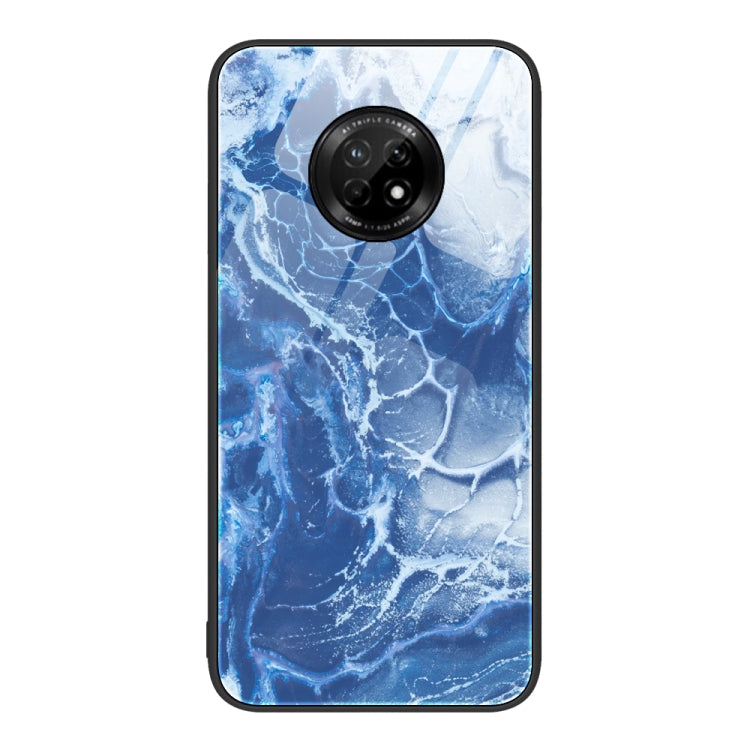 Custodia protettiva per telefono in vetro con motivo in marmo, For Huawei Enjoy 20 Plus 5G, For Huawei Enjoy 20 SE 4G, For Huawei Enjoy 20 5G