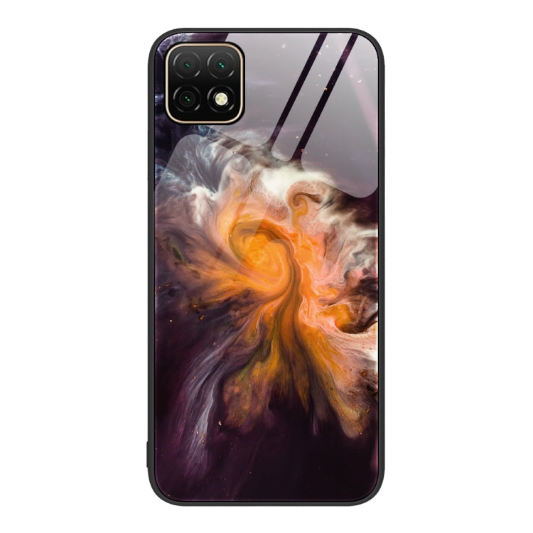 Custodia protettiva per telefono in vetro con motivo in marmo, For Huawei Enjoy 20 Plus 5G, For Huawei Enjoy 20 SE 4G, For Huawei Enjoy 20 5G