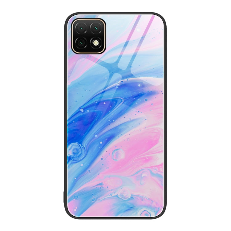 Custodia protettiva per telefono in vetro con motivo in marmo, For Huawei Enjoy 20 Plus 5G, For Huawei Enjoy 20 SE 4G, For Huawei Enjoy 20 5G