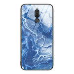 Custodia protettiva per telefono in vetro con motivo in marmo, For Huawei Maimang 6, For Huawei Maimang 7, For Huawei Maimang 10