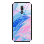 Custodia protettiva per telefono in vetro con motivo in marmo, For Huawei Maimang 6, For Huawei Maimang 7, For Huawei Maimang 10