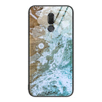 Custodia protettiva per telefono in vetro con motivo in marmo, For Huawei Maimang 6, For Huawei Maimang 7, For Huawei Maimang 10