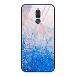 Custodia protettiva per telefono in vetro con motivo in marmo, For Huawei Maimang 6, For Huawei Maimang 7, For Huawei Maimang 10