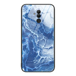 Custodia protettiva per telefono in vetro con motivo in marmo, For Huawei Maimang 6, For Huawei Maimang 7, For Huawei Maimang 10