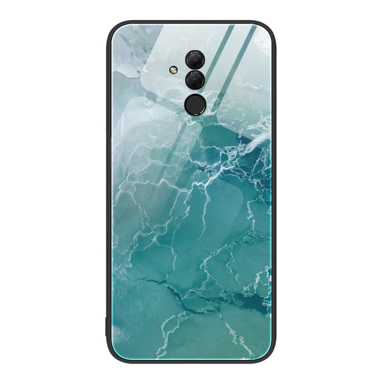 Custodia protettiva per telefono in vetro con motivo in marmo, For Huawei Maimang 6, For Huawei Maimang 7, For Huawei Maimang 10