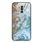 Custodia protettiva per telefono in vetro con motivo in marmo, For Huawei Maimang 6, For Huawei Maimang 7, For Huawei Maimang 10