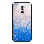 Custodia protettiva per telefono in vetro con motivo in marmo, For Huawei Maimang 6, For Huawei Maimang 7, For Huawei Maimang 10