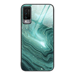Custodia protettiva per telefono in vetro con motivo in marmo, For Huawei Maimang 6, For Huawei Maimang 7, For Huawei Maimang 10