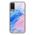 Custodia protettiva per telefono in vetro con motivo in marmo, For Huawei Maimang 6, For Huawei Maimang 7, For Huawei Maimang 10