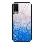 Custodia protettiva per telefono in vetro con motivo in marmo, For Huawei Maimang 6, For Huawei Maimang 7, For Huawei Maimang 10