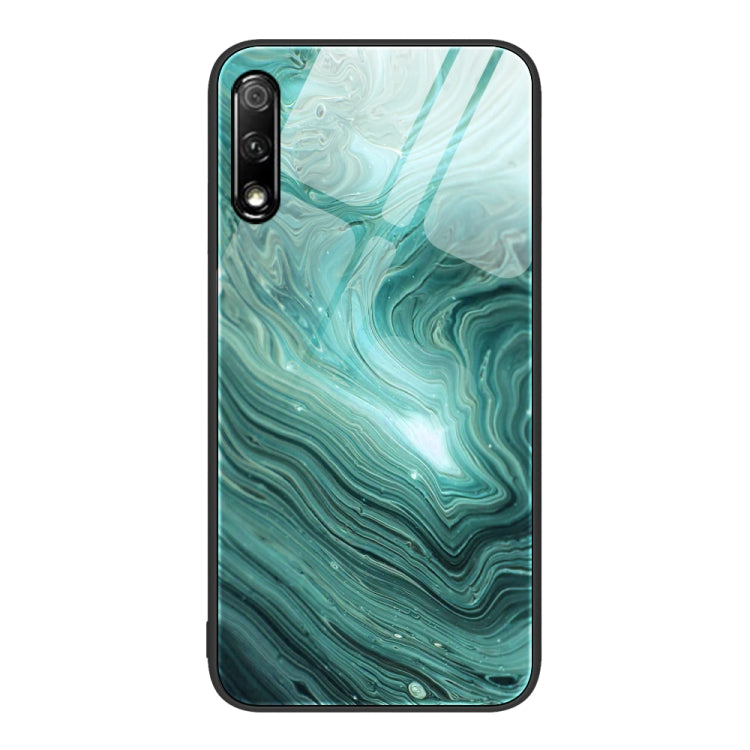 Custodia protettiva per telefono in vetro con motivo in marmo, For Honor 9X, For Honor 10, For Honor 20 Pro