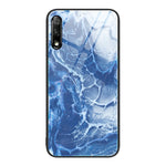 Custodia protettiva per telefono in vetro con motivo in marmo, For Honor 9X, For Honor 10, For Honor 20 Pro