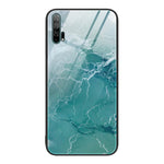 Custodia protettiva per telefono in vetro con motivo in marmo, For Honor 9X, For Honor 10, For Honor 20 Pro