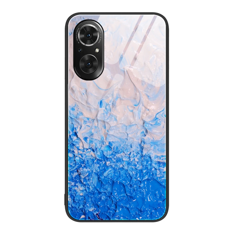 Custodia protettiva per telefono in vetro con motivo in marmo, For Honor 50 SE, For Honor 50, For Honor Play 3e
