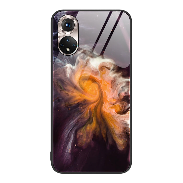 Custodia protettiva per telefono in vetro con motivo in marmo, For Honor 50 SE, For Honor 50, For Honor Play 3e