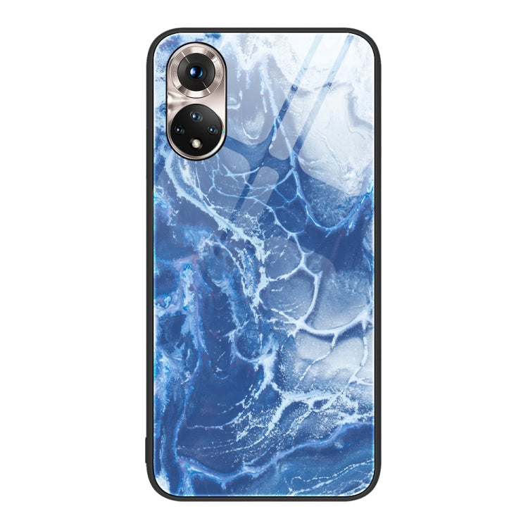 Custodia protettiva per telefono in vetro con motivo in marmo, For Honor 50 SE, For Honor 50, For Honor Play 3e