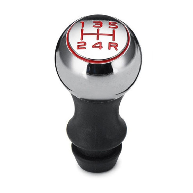 MR-9017 Testa del pomello del cambio del cambio modificata per auto per Peugeot, 5 Speed Black, 5 Speed Red, 5 Speed Black Red, 6 Speed