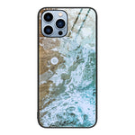 Custodia protettiva per telefono in vetro con motivo in marmo, For iPhone 13 Pro Max, For iPhone 13 Pro, For iPhone 13