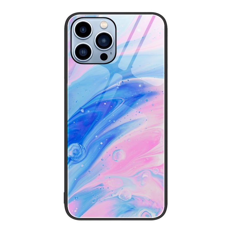 Custodia protettiva per telefono in vetro con motivo in marmo, For iPhone 14 Plus, For iPhone 14 Pro Max, For iPhone 14 Pro