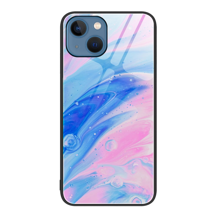 Custodia protettiva per telefono in vetro con motivo in marmo, For iPhone 14, For iPhone 1XR, For iPhone XS Max