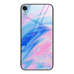 Custodia protettiva per telefono in vetro con motivo in marmo, For iPhone 14, For iPhone 1XR, For iPhone XS Max