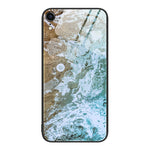 Custodia protettiva per telefono in vetro con motivo in marmo, For iPhone 14, For iPhone 1XR, For iPhone XS Max