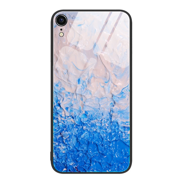 Custodia protettiva per telefono in vetro con motivo in marmo, For iPhone 14, For iPhone 1XR, For iPhone XS Max