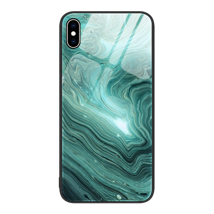 Custodia protettiva per telefono in vetro con motivo in marmo, For iPhone 14, For iPhone 1XR, For iPhone XS Max