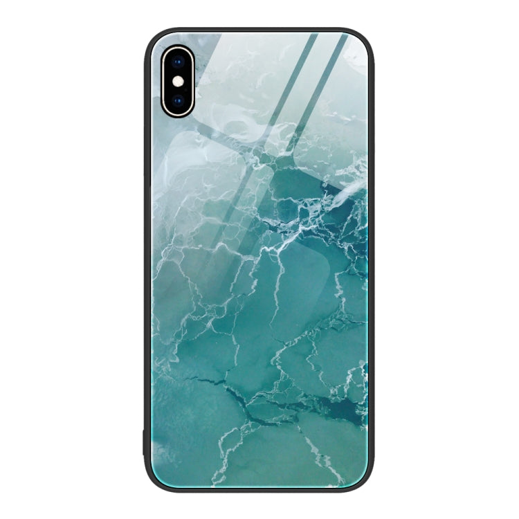 Custodia protettiva per telefono in vetro con motivo in marmo, For iPhone 14, For iPhone 1XR, For iPhone XS Max