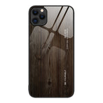 Custodia protettiva in vetro con venature del legno, For iPhone 11 Pro Max, For iPhone 13 Pro Max, For iPhone 13 Pro, For iPhone 13