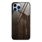 Custodia protettiva in vetro con venature del legno, For iPhone 11 Pro Max, For iPhone 13 Pro Max, For iPhone 13 Pro, For iPhone 13
