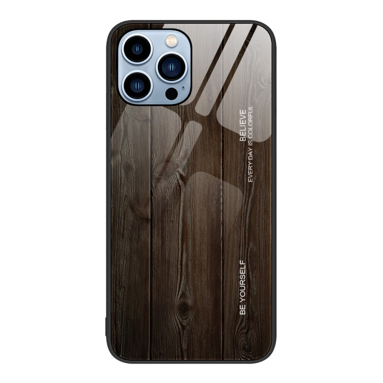 Custodia protettiva in vetro con venature del legno, For iPhone 11 Pro Max, For iPhone 13 Pro Max, For iPhone 13 Pro, For iPhone 13